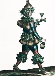 The Innkeeper, Allegorical Costume Design